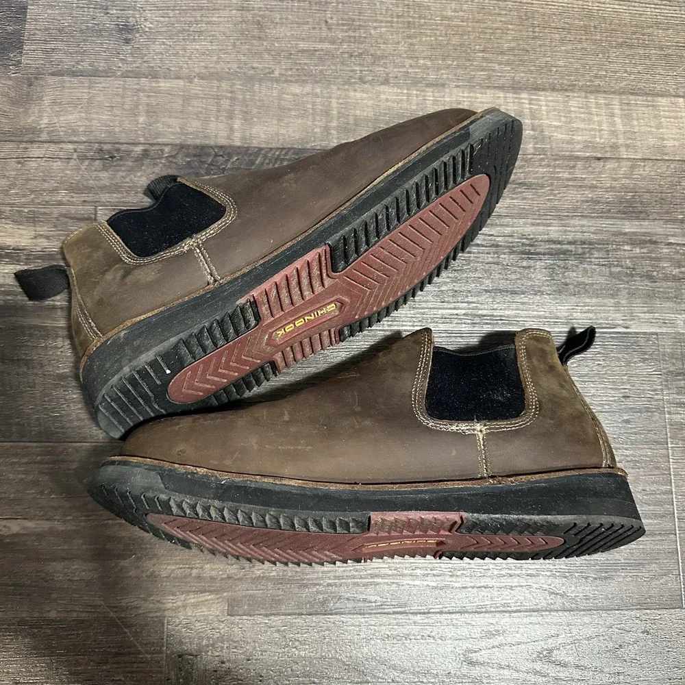Chinook Romeo Heritage Full Grain Leather Slip-On Boots Men's Brown Shoe